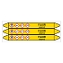 Značení potrubí, fluor,3 ks, 355 × 37 mm